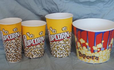 Popcorn Cups and Tubs