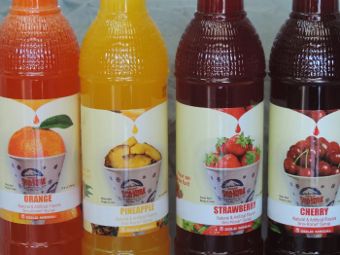 Sno-Kone Syrups: Orange, Pineapple, Strawberry, Cherry